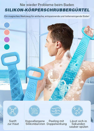 Körper waschen Silikon Scrubber Gürtel