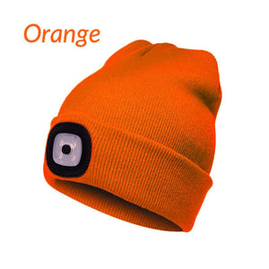 Unisex Winter Warm Strickmütze Head Torch Cap