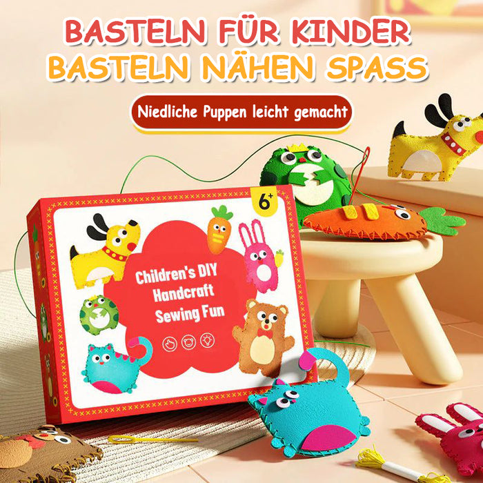 Kinder-DIY-Handwerk Nähspaß