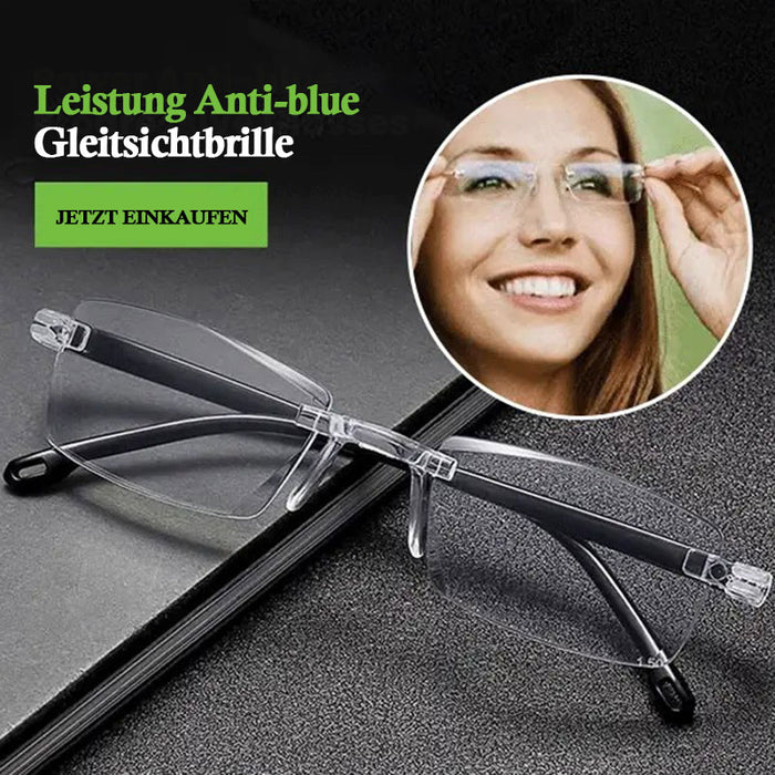 Progressive Fern- und Nahbrille mit Doppelnutzen