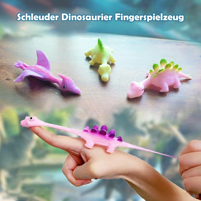 Dinosaurier-Fingerspielzeug Schleuder (5 Stück)