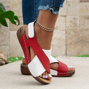 Super bequeme orthopädische Sandalen mit schrägem Absatz für Damen