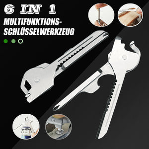 6 in 1 Multifunktionales Schlüsselwerkzeug