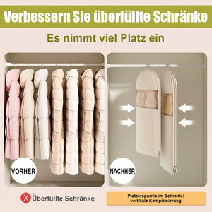 👕Platzsparende Hängetasche mit selbstkomprimierendem Reißverschluss