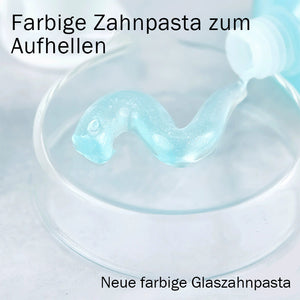 Farbige Zahnweiß-Zahnpasta