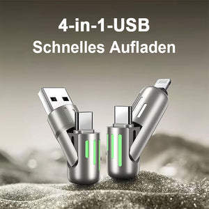 🔥4-in-1-USB-Ladekabel MAX 240 W Schnellladung🔥