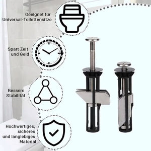 Hochleistungs-Schraubensatz für Toilettensitze
