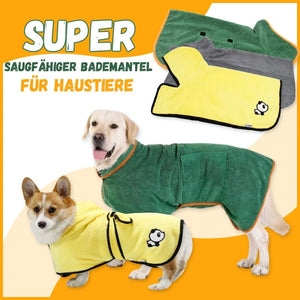 Super saugfähiger Bademantel für Haustiere