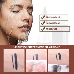 Wasserfester, fester Eyeliner mit einem Kopf