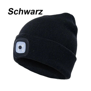 Unisex Winter Warm Strickmütze Head Torch Cap