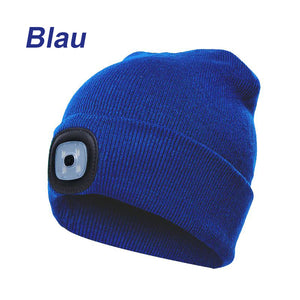 Unisex Winter Warm Strickmütze Head Torch Cap