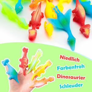 Dinosaurier-Fingerspielzeug Schleuder (5 Stück)