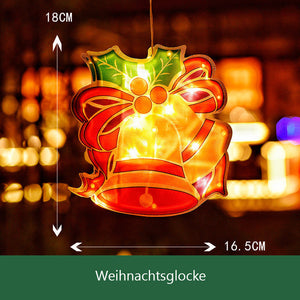 Hängendes Fensterlicht zu Weihnachten