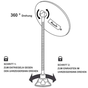 Vergrößerun-Schminkspiegel mit Licht