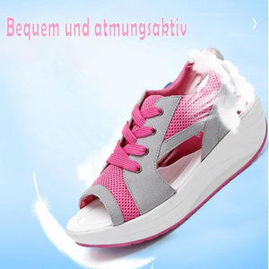 Frauen-Sommer-Plattform bequeme Turnschuhe Sandalen