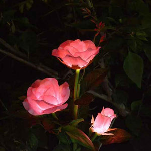 Frühlings künstliche Rose Solar Garden Stake Lichter