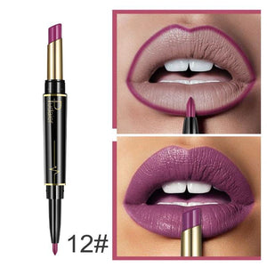 16 Farben langanhaltender Lippenstift + Lipliner Combo