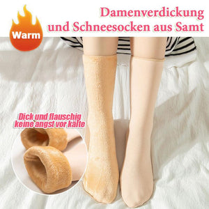 Verdickungs- und Samt-Schneesocken für Damen