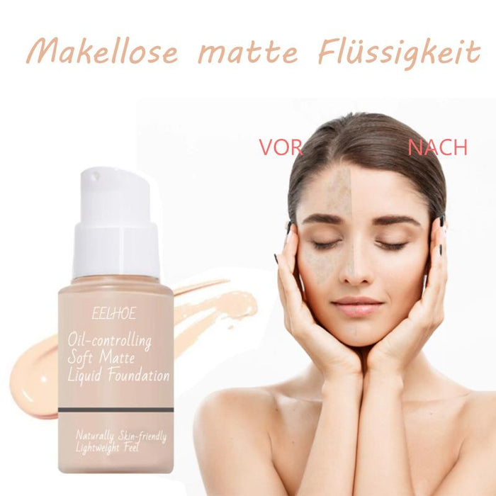 Makellose matte flüssige Foundation