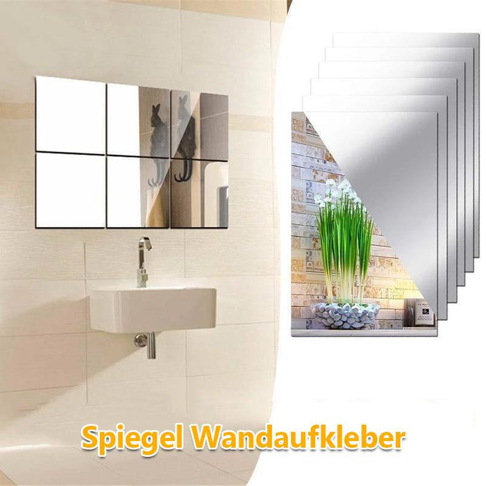 Spiegel quadratische Wandaufkleber