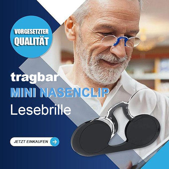 Tragbare Mini-Nasenclip-Lesebrille