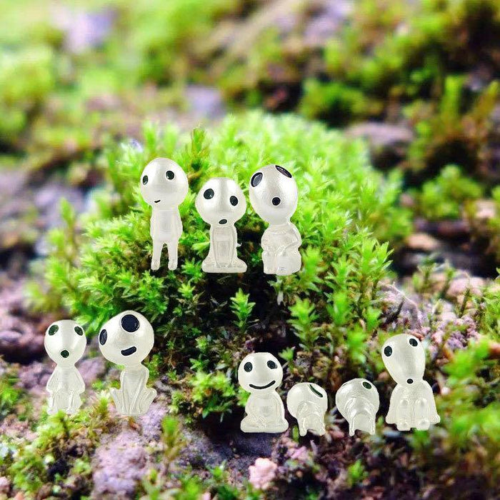 Leuchtende Gartengeist-Miniaturfiguren