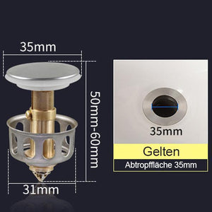 Universalwaschbecken-Absprungfilter