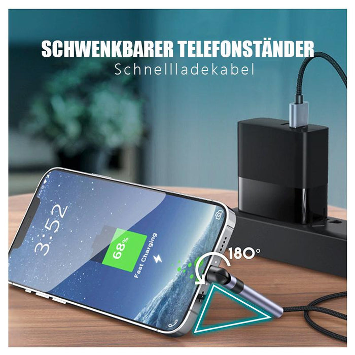 Ladekabel mit drehbarem Telefonständer