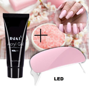 Poly Nagelgelset mit LED-Licht