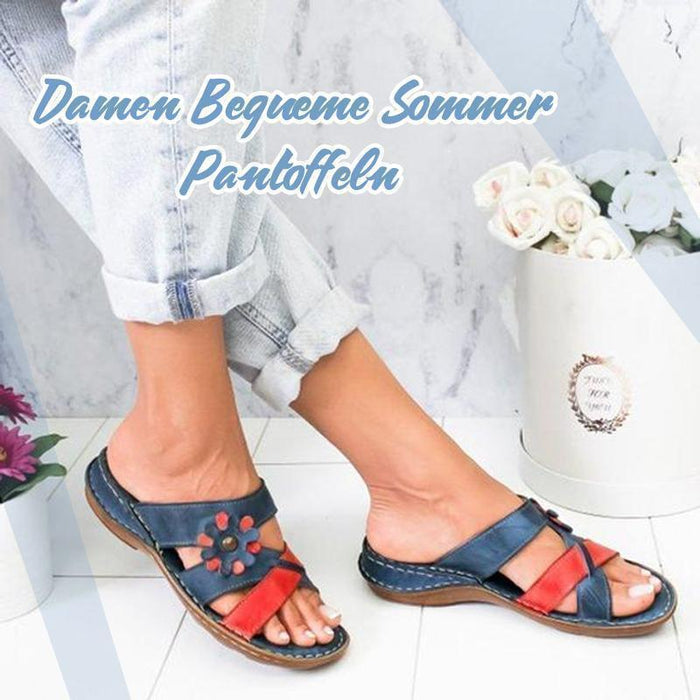 Sommer Damen Bequeme Pantoffeln