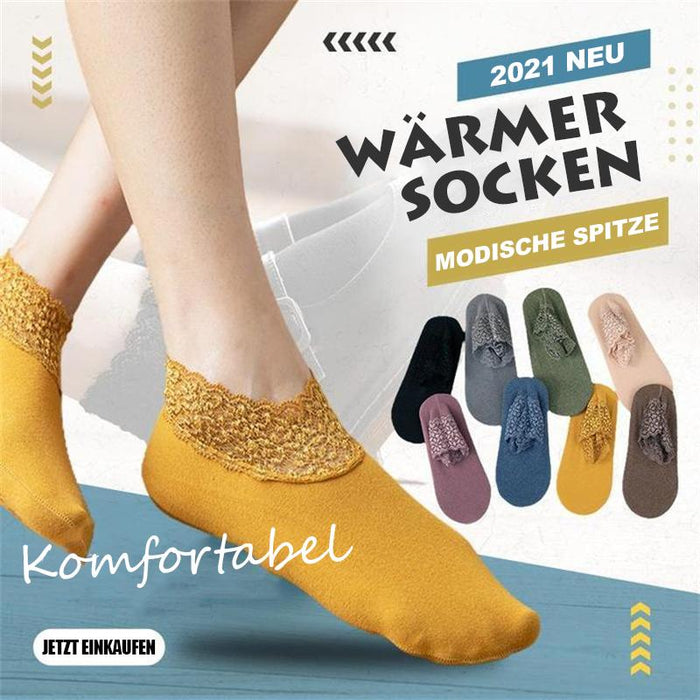 MODISCHE SPITZEN-THERMSOCKEN