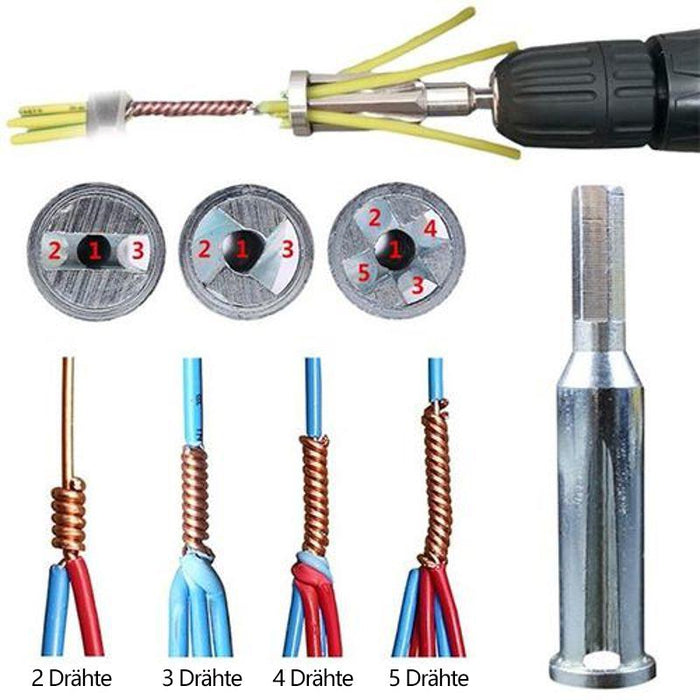 5-Loch-Universal-Abisolier- und Verdrillungswerkzeug