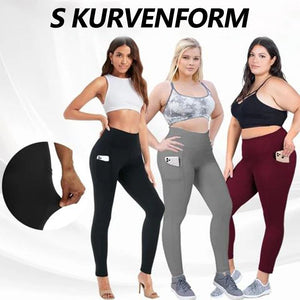 Hohe Taille Stretch schlanke Hüfte enge Leggings