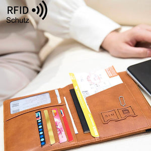 Geldbörse aus Kunstleder mit RFID-Schutz
