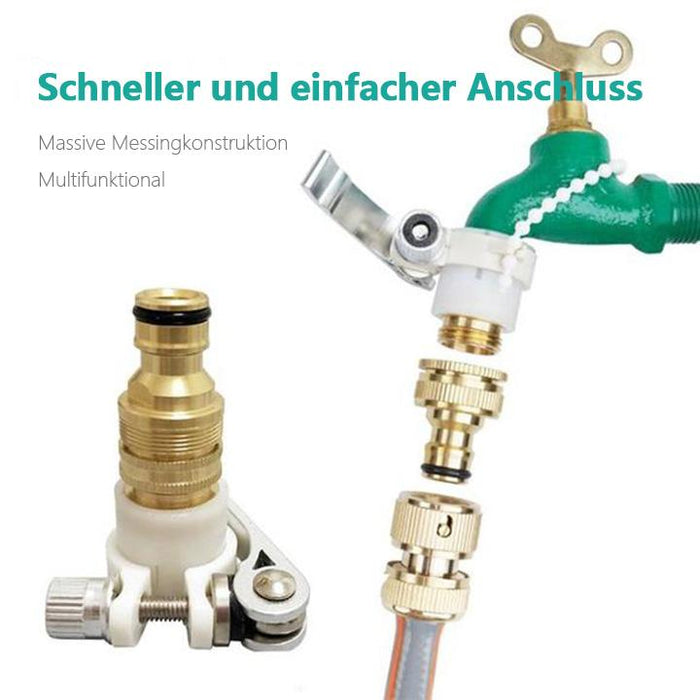 Universelles 3-in-1-Messing-Schlauchanschluss-Set