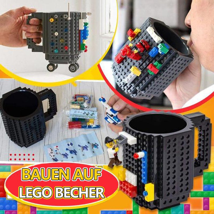 Aufgebauter LEGO Becher