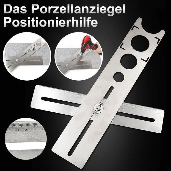 Edelstahl Porzellanziegel Positionierhilfe