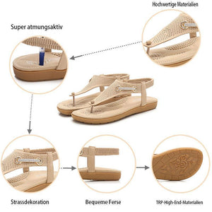 Sommer Rückenfreie flache Sandalen