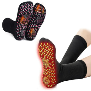 Selbstwärmende Fitness-Socken mit Turmalin-Akupressur