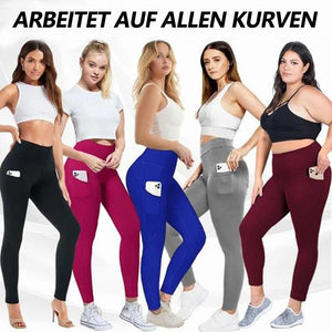 Hohe Taille Stretch schlanke Hüfte enge Leggings