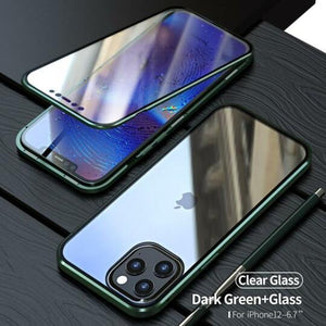 TEMPERED GLASS MAGNETIC ADSORPTION PHONE CASE