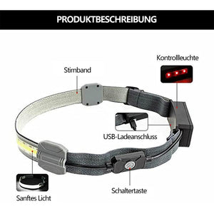 Scheinwerfer mit rotem Warnlicht hinten