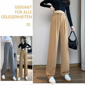 Lässige Hose mit weitem Bein für Damen