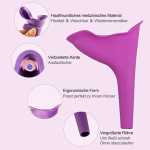 Tragbares Gedrungenes Weibliches Urinal