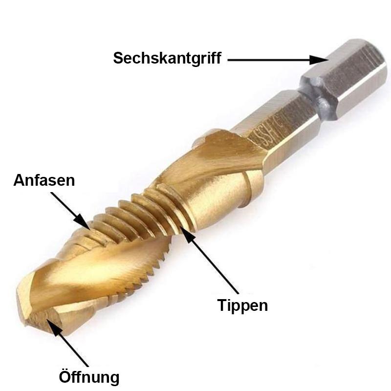Burkit M26 x 1 Gewindebohrer Rechtshänder, HSS M26 x 1,0 gerade geriffelte Maschinengewindebohrer Burkit M26 x 1 Gewindebohrer Rechtshänder, HSS M26 x 1,0 gerade geriffelte Maschinengewindebohrer