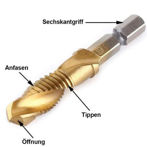 6-teiliges metrisches Gewindebohrer-Kit