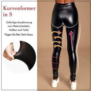 Elastische Kunstfell-Leggings