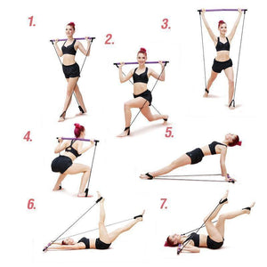 Tragbares Pilates Bar Kit