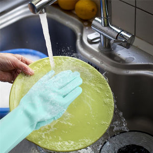 SILICONE DISH WASHING GLOVES