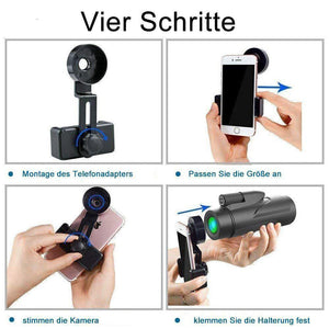 Monocular Telescope, 12x50 HD Wasserdicht, staubdicht und stoßfest